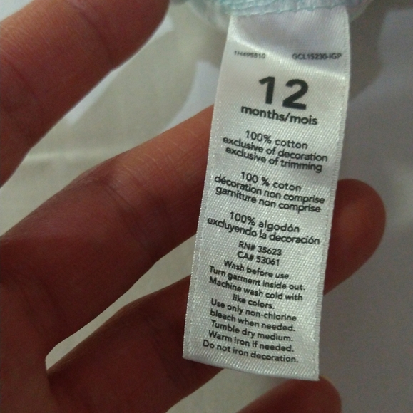 size 12 months baby girls Carter's Floral onesie - Picture 8 of 17